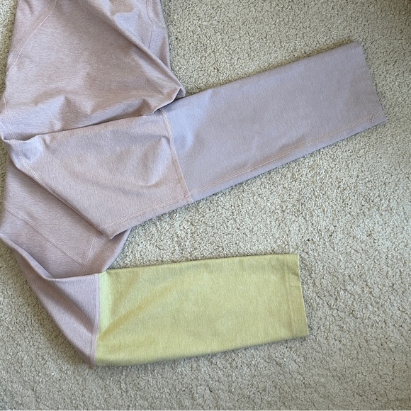 Outdoor Voices Colorblock Leggings Pink, Lilac and Yellow in Small - Picture 5 of 5